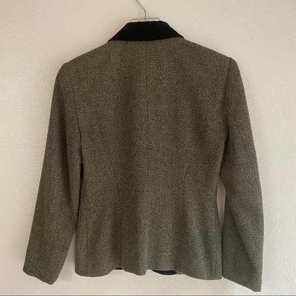 VINTAGE KENZO embroidered floral velvet blazer S 4 - Picture 8 of 15